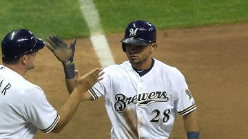 LAD@MIL: Parra plates Gomez with an RBI triple