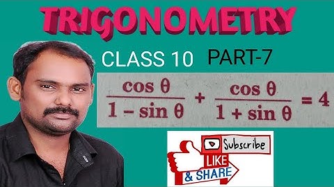 Trigonometry maths class for class 10 for AP&TS students and also for Tet &dsc students.