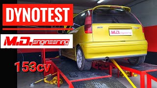 DynoTest - Punto GT - M.D. Engineering - 153hp