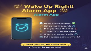 ⏰✨ Wake Up Right! Alarm App ✨⏰ screenshot 1