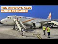 TUS Airways Airbus A320 | Larnaca to SKIATHOS Trip Report | Takeoff to Landing [4K] Economy Class
