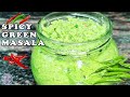 Simple green masala  chilli masala  ginger garlic paste 2024 recipe  green chutney  hara masala