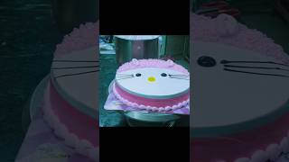 😲Hello Kitty theme birthday cake #viral #birthdaycake #trendingshorts