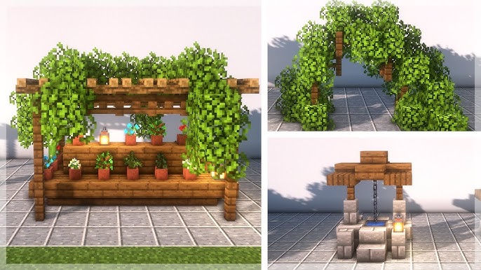 Minecraft: 15+ EASY Outdoor/Garden Decoration Ideas for 1.18