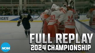 2024 NCAA DIII men's hockey championship | FULL REPLAY