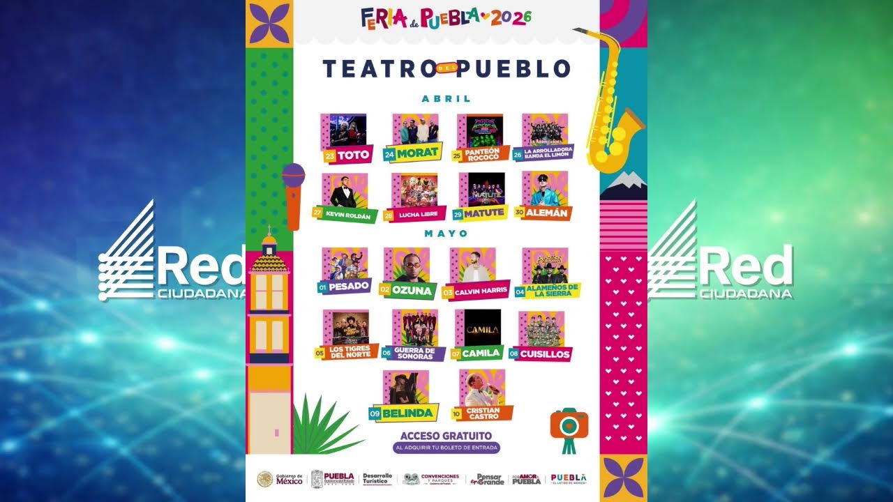 YA HAY ARTISTAS PARA LA FERIA DE PUEBLA!