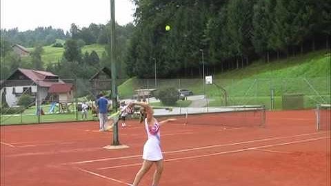 A Learned Tennis Serve And A Natural Throw Of The Racquet