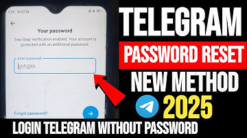 Reset Telegram Password | How to Recover Forgotten Telegram Password 2025 | telegram password lost