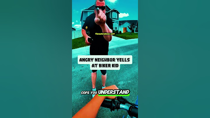 Angry Neighbor Yells at Biker Kid !