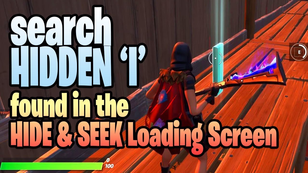 Search Hidden I Found In The Hide Seek Loading Screen Hunter