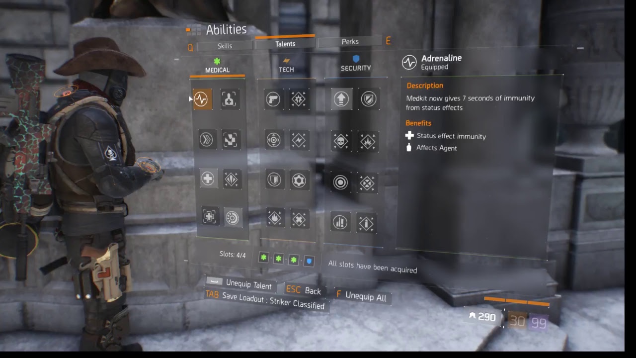 The Division Updated Striker Classified Gear Set Build YouTube