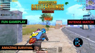 PUBG MOBILE | AMAZING SURVIVAL OUT OF ZONE INTENSE MATCH WITH SAD ENDING