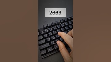 Typing Trick ( Code 2663 ) _ #keyboard #asmr #keyboard #fasttypingkeyboard