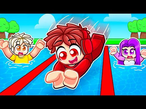 Swimming 4,281,967 Laps in Roblox Swim Race!