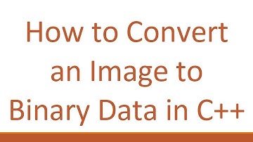 How to Convert an Image to Binary Data in C++