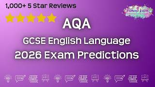 2026 AQA GCSE English Language Predictions | Question-by-Question Revision Guide!