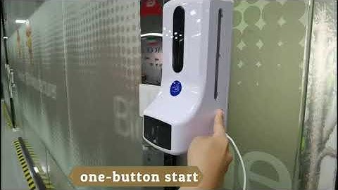 MC03 demo video Auto IR thermometer and Sanitizer