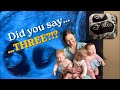 1st Ultrasound of SPONTANEOUS TRIPLETS!