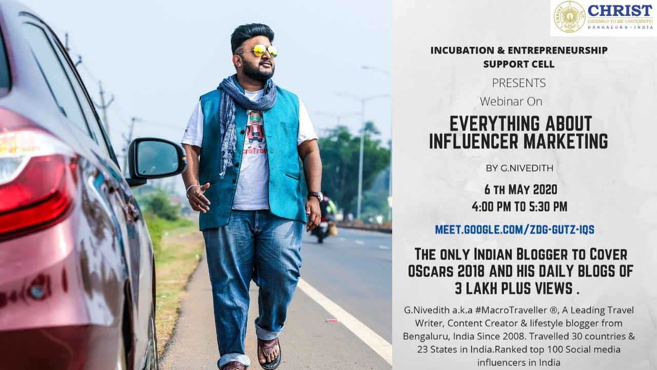 Seminar on How to Make Money as an Influencer for Christ University Students by #