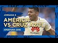 Cruz Azul 3 vs 4 América - Jornada 8 | Apertura 2016