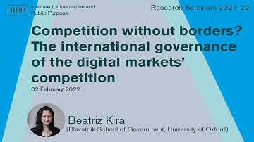 Competition without borders? The international governance of the digital markets