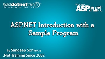 What is ASP.NET? - ASP.NET Introduction with a Sample Program