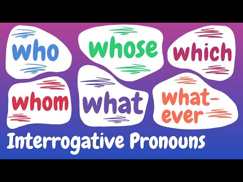 Interrogative Pronouns Explained English American English | English Grammar Lessons