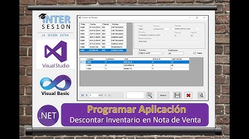 Visual Basic .NET #15 Inventario descontar por un Pedido o Nota de Venta