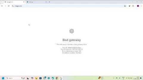 The web server reported to a bad gateway error. Error reference number 502