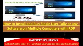How to Install and Run Singla User Tally or any Software on Multiple Computers using RDP screenshot 5