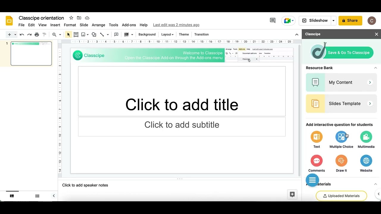 Create google slides in PD content - YouTube