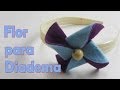 Flor decorativa para el cabello - Hebilla diadema - Manualidades para todos