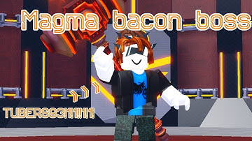 Mega noob simulator 2 Magma bacon Boss fight!