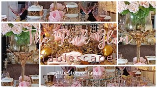 The Pink and Gold Glam Spring Tablescape | #Womenofthebible Net Worth
