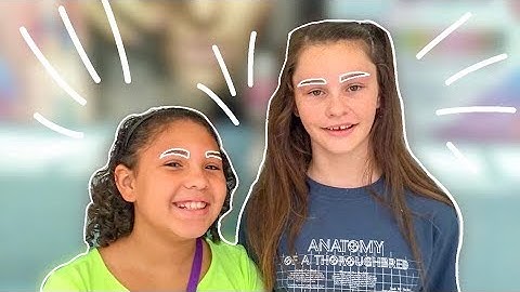 Girls Get Their Eyebrows Waxed And Shaped For The First Time