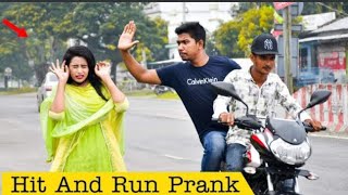 Hit And Run Prank | Funny prank video cute girl 😂