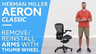 Herman Miller Aeron chair Adjustable Thumbwheel Swing Arm Used parts 