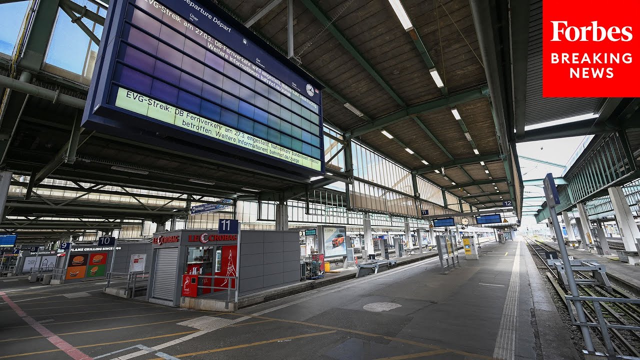 Germany Hit By Massive Nationwide Rail And Airline Strike