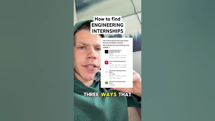 How to get an engineering internship. Ex: SpaceX Intern, Tesla Intern. #engineeringstudent