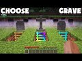 CHOOSE RIGHT GRAVE to SURVIVE in Minecraft !!! Which SCARY LADDER to CHOOSE ???