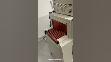 Automatic box shrinking film wrap sealing packaging machine testing video