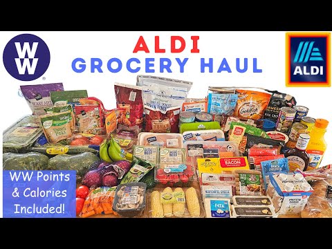 Видео: ALDI GROCERY HAUL | WEIGHT WATCHERS POINTS & CALORIES | PLANNING US HEALTHY