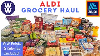 ALDI GROCERY HAUL | WEIGHT WATCHERS POINTS & CALORIES | PLANNING US HEALTHY