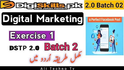 Digiskills Digital Marketing Exercise 1 Solution Batch 2 | digital marketing exercise | how to use