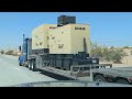 Kaiser Transport Inc. Hauling Kohler Power Generation Units East Of El Centro, CA -- April 28, 2023