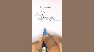 Chinmaya name Signature Style ///Best Signature #Viralshorts