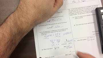 Math 1 Unit 5 Review Part 1