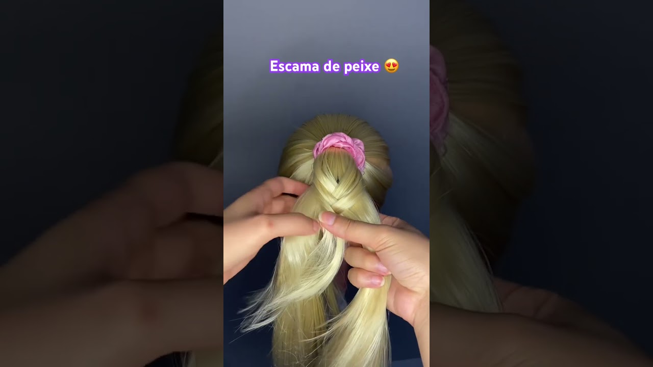 COMO FAZER TRANÇA ESCAMA DE PEIXE 😍 #trancas #trançasnagô #tranca #hair  #trancaraiz - YouTube, image size:1280x720