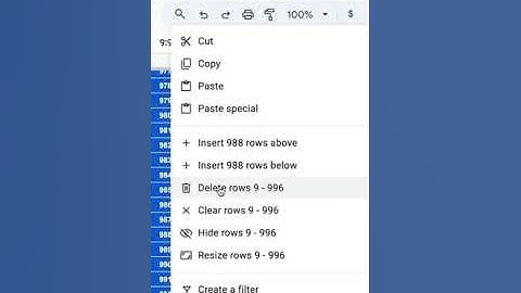 How To Delete All Empty Rows #googlesheets
