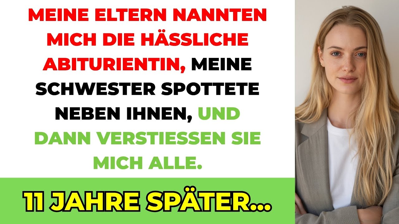 Meine Eltern Nannten Mich Die Hässliche Abiturientin, Und Sie Verstießen Mich. 11 Jahre Später...